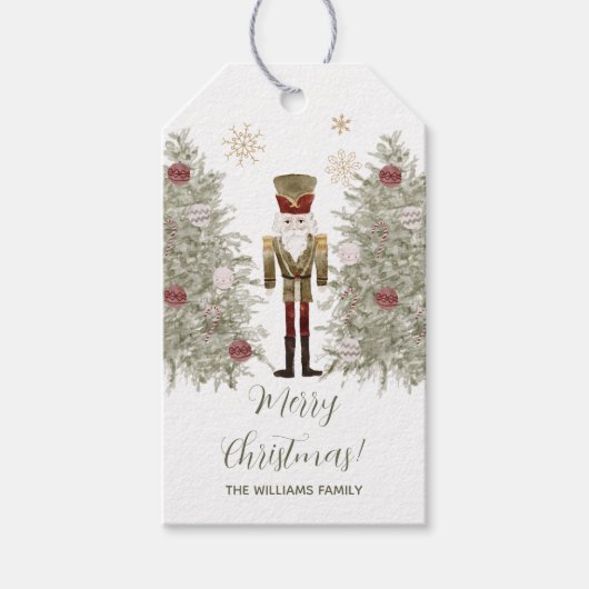 Nutcracker Christmas Geschenkanhänger (Vorderseite)