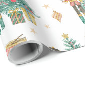 Nutcracker Christmas Geschenkpapier (Rolleneckpunkt)
