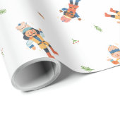 Nutcracker Christmas Geschenkpapier (Rolleneckpunkt)