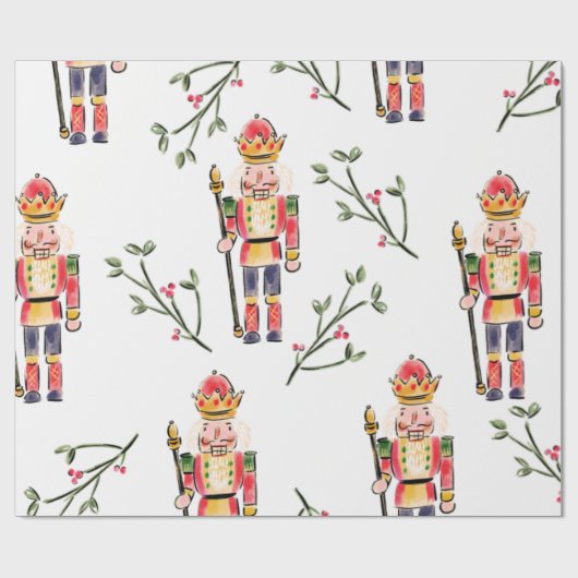 Nutcracker Christmas Geschenkpapier (Flach)