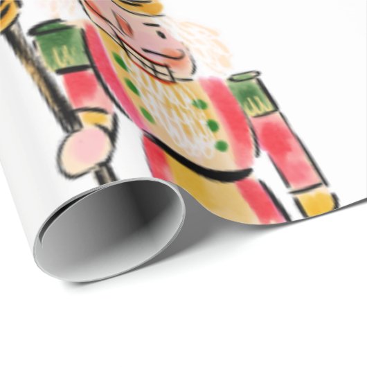 Nutcracker Christmas Geschenkpapier (Rolleneckpunkt)