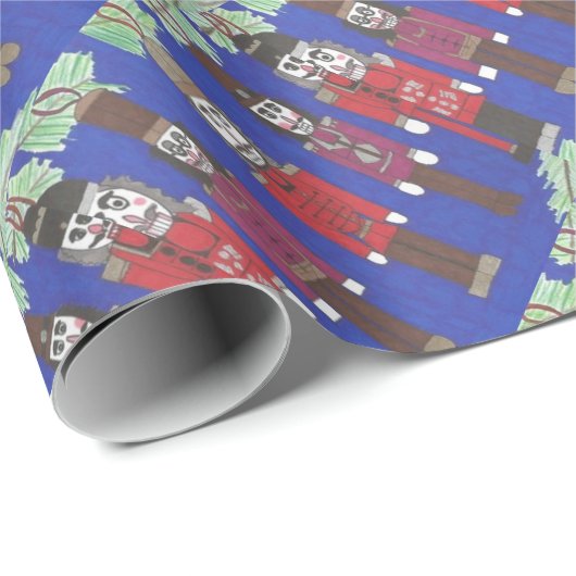 Nutcracker Christmas Geschenkpapier (Rolleneckpunkt)
