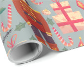 Nutcracker Christmas Geschenkpapier (Rolleneckpunkt)