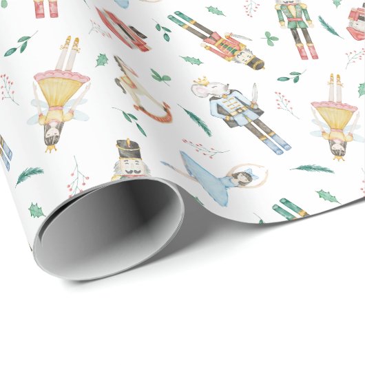 Nutcracker Christmas Geschenkpapier (Rolleneckpunkt)