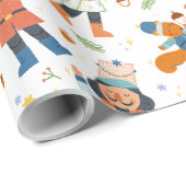 Nutcracker Christmas Geschenkpapier (Rolleneckpunkt)
