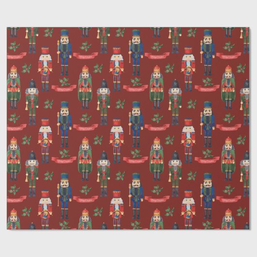 Nutcracker Christmas Geschenkpapier (Flach)