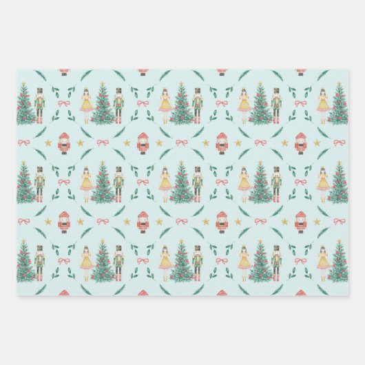 Nutcracker Christmas Geschenkpapier Set (Vorderseite 3)