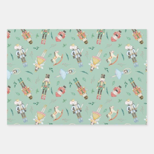Nutcracker Christmas Geschenkpapier Set (Vorderseite 2)