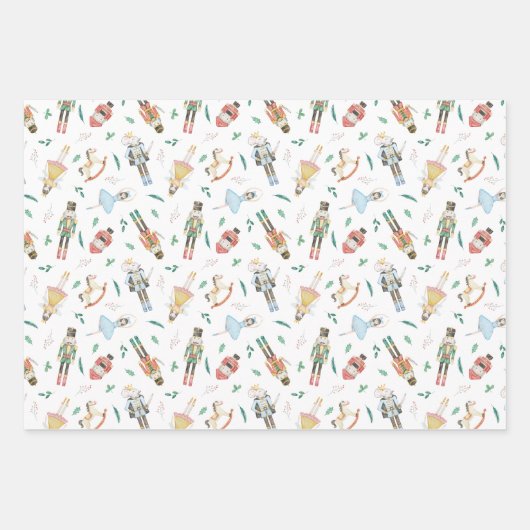 Nutcracker Christmas Geschenkpapier Set (Vorderseite)