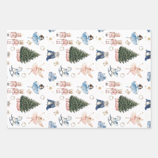 Nutcracker Christmas Geschenkpapier Set (Vorderseite 2)