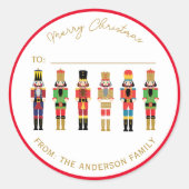 NUTCRACKER CHRISTMAS GIFT STICKER (Vorderseite)
