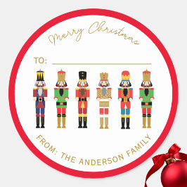 NUTCRACKER CHRISTMAS GIFT STICKER