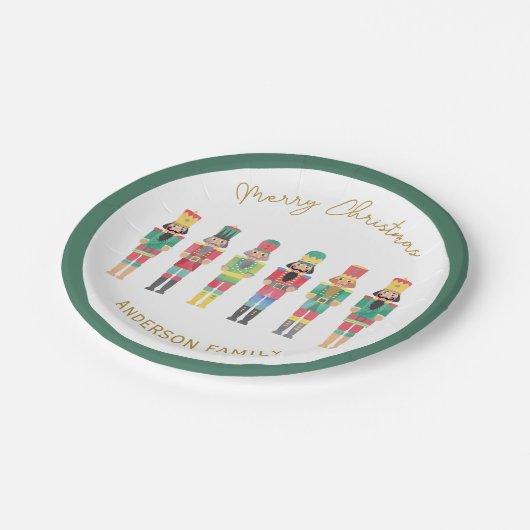 NUTCRACKER CHRISTMAS GIFT STICKER PAPPTELLER (Schrägansicht)