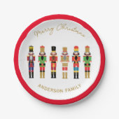 NUTCRACKER CHRISTMAS GIFT STICKER PAPPTELLER (Vorderseite)