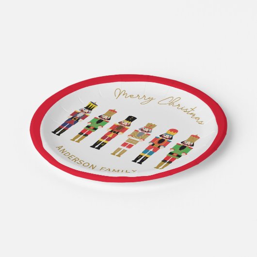 NUTCRACKER CHRISTMAS GIFT STICKER PAPPTELLER (Schrägansicht)