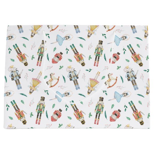 Nutcracker Christmas Große Geschenktüte (Vorderseite)