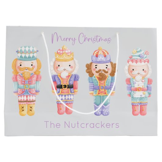 Nutcracker Christmas Große Geschenktüte (Rückseite)