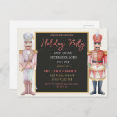 Nutcracker Christmas Holiday Postcard Feiertagspostkarte (Vorne/Hinten)
