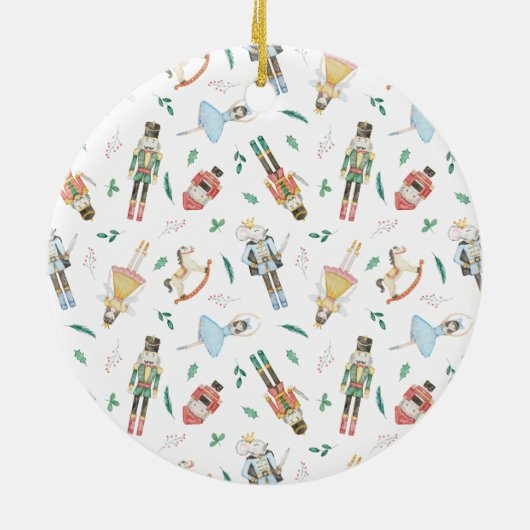 Nutcracker Christmas Keramik Ornament (Hinten)