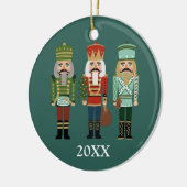 Nutcracker Christmas Keramik Ornament (Links)