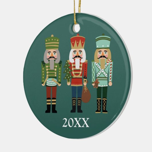 Nutcracker Christmas Keramik Ornament (Links)