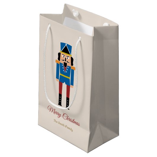 Nutcracker Christmas Kleine Geschenktüte (Vorderseite Schrägansicht)