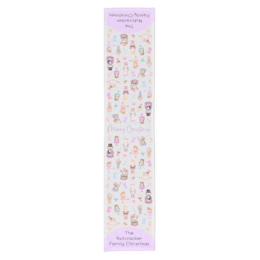 Nutcracker Christmas Kurzer Tischläufer (Vorderseite)