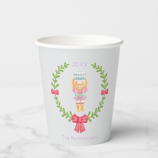 Nutcracker Christmas Pappbecher (Rückseite)