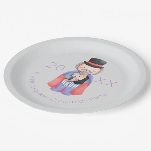 Nutcracker Christmas Pappteller (Schrägansicht)
