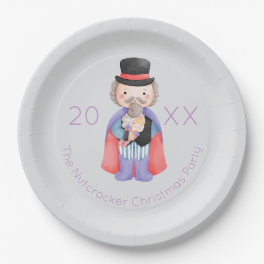 Nutcracker Christmas Pappteller (Vorderseite)