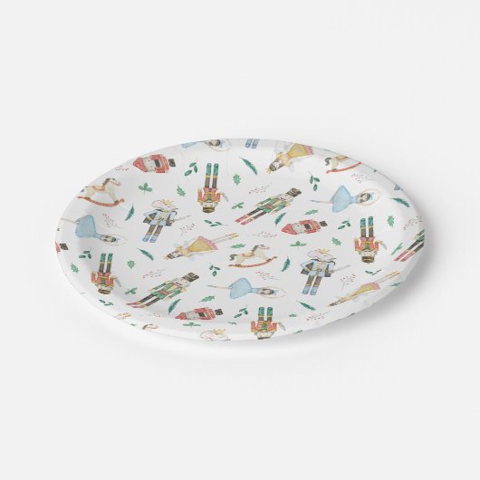 Nutcracker Christmas Pappteller (Schrägansicht)