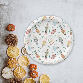 Nutcracker Christmas Pappteller