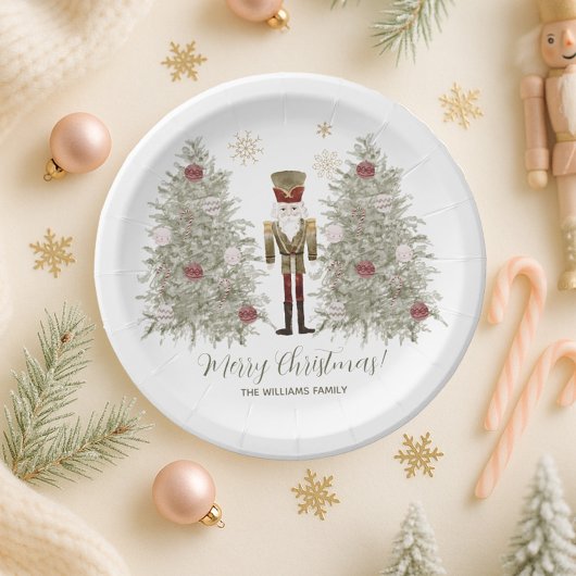 Nutcracker Christmas Pappteller