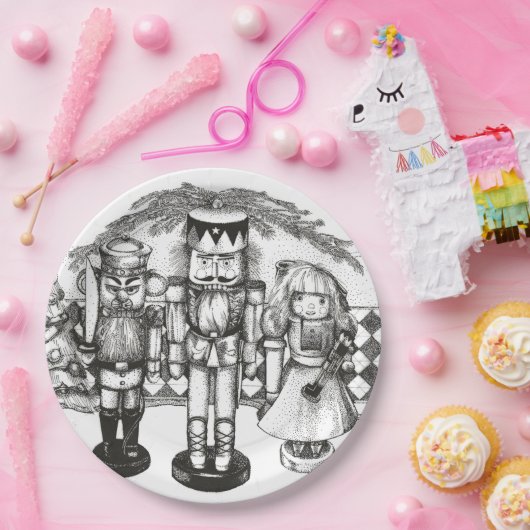 Nutcracker Christmas Pappteller (Party)