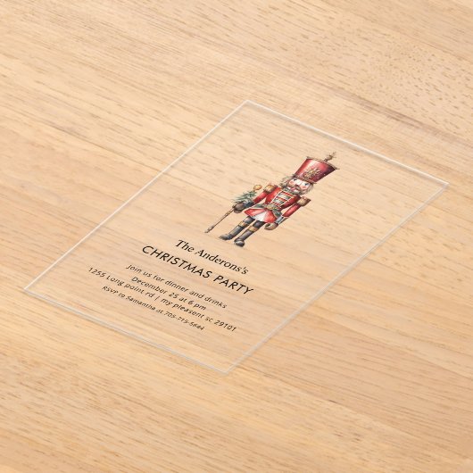 Nutcracker Christmas Party  Acryleinladungen (Ablage )