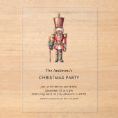 Nutcracker Christmas Party  Acryleinladungen (Vorderseite)