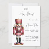 Nutcracker Christmas Party Einladung (Vorderseite)