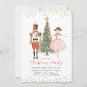 Nutcracker Christmas Party Invitation Einladung (Vorderseite)