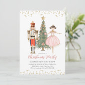 Nutcracker Christmas Party Invitation Einladung (Stehend Vorderseite)