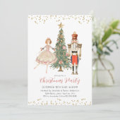 Nutcracker Christmas Party Invitation Einladung (Stehend Vorderseite)