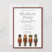 Nutcracker Christmas Party Invitation Einladung (Vorderseite)