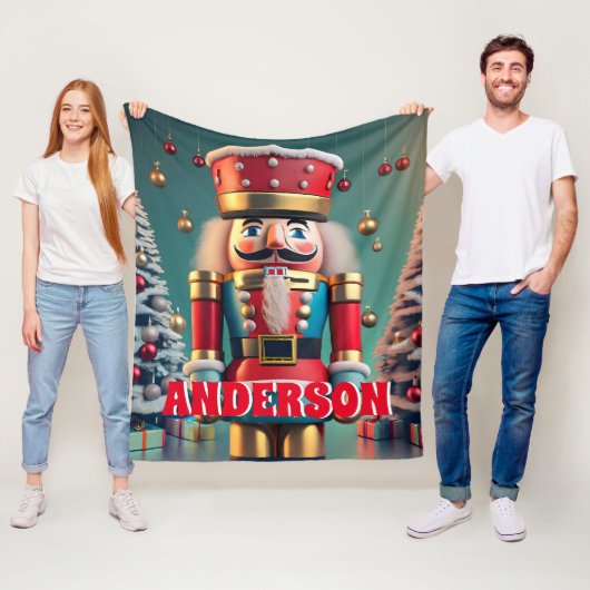 Nutcracker Christmas Personalisiert Kids Fleecedecke (Beispiel)