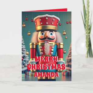 Nutcracker Christmas Personalisiert Kids Foto Feiertagskarte