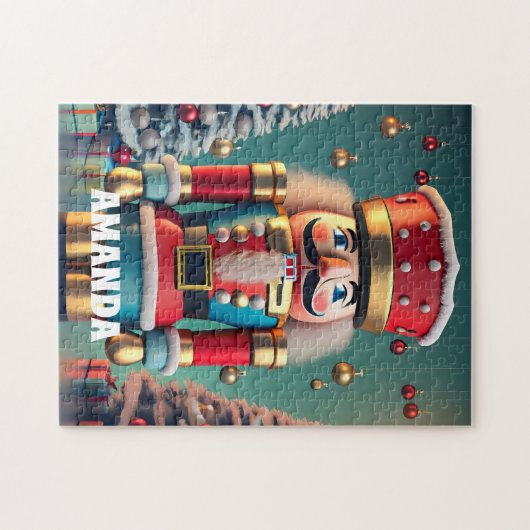 Nutcracker Christmas Personalisiert Kids Puzzle (Horizontal)