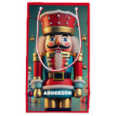 Nutcracker Christmas Personalisiert Kids Red Kleine Geschenktüte (Vorderseite)