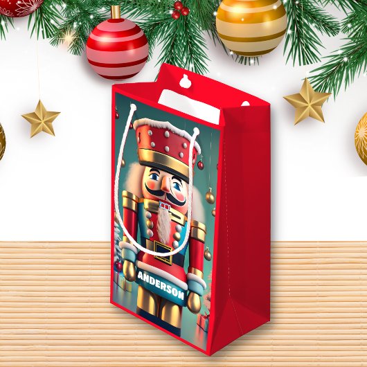 Nutcracker Christmas Personalisiert Kids Red Kleine Geschenktüte