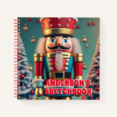 Nutcracker Christmas Personalisiert Kids Sketchboo Notizblock (Vorderseite)
