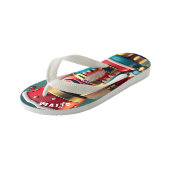 Nutcracker Christmas Personalisiert Kinderbadesandalen (Schrägansicht)