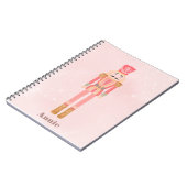 Nutcracker Christmas Pink Pastor Niedlich Notizblock (Linke Seite)