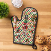 Nutcracker Christmas Plaid Ofenhandschuh (Oben unten)